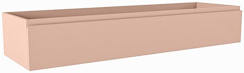 FOGE badmeubel onderkast 150cm 1 lade kleur Rosee 45cm diep, Dubbele uitsparing in lade.