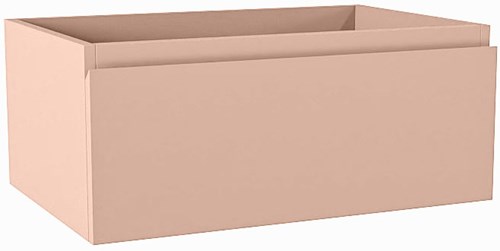 FOGE badmeubel onderkast 60cm 1 lade kleur Rosee 41cm diep, Midden uitsparing in lade.
