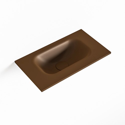 EDEN Rust solid surface inleg wastafel voor toiletmeubel 40cm. Positie wasbak midden