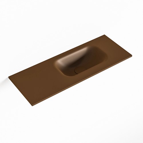 EDEN Rust solid surface inleg wastafel voor toiletmeubel 60cm. Positie wasbak rechts