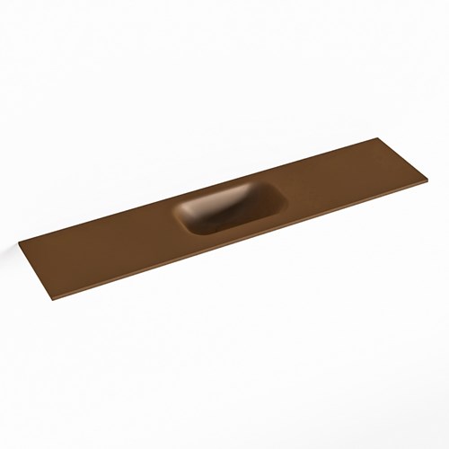 EDEN Rust solid surface inleg wastafel voor toiletmeubel 100cm. Positie wasbak midden