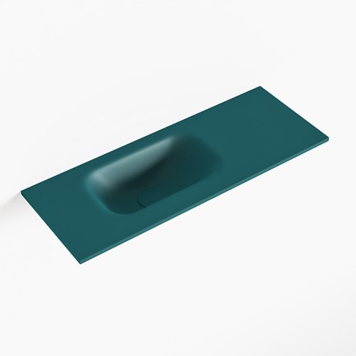 EDEN Smag solid surface inleg wastafel voor toiletmeubel 60cm. Positie wasbak links