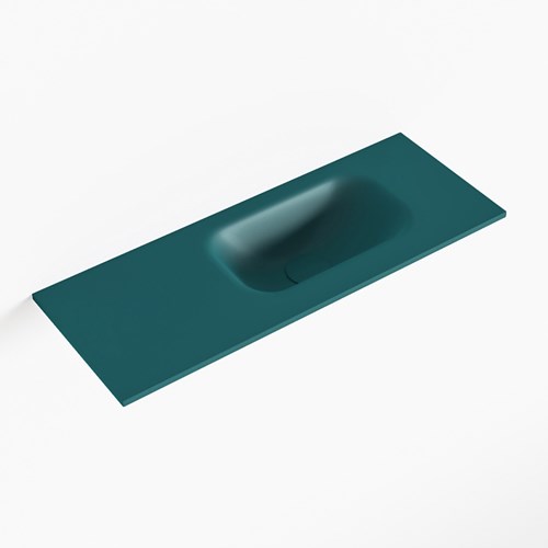 EDEN Smag solid surface inleg wastafel voor toiletmeubel 60cm. Positie wasbak rechts