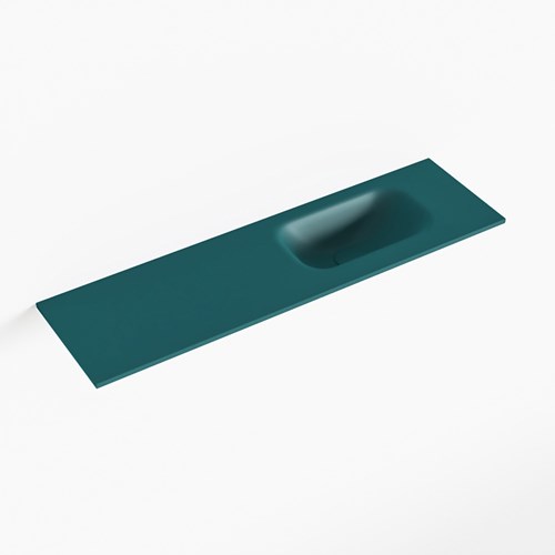 EDEN Smag solid surface inleg wastafel voor toiletmeubel 80cm. Positie wasbak rechts