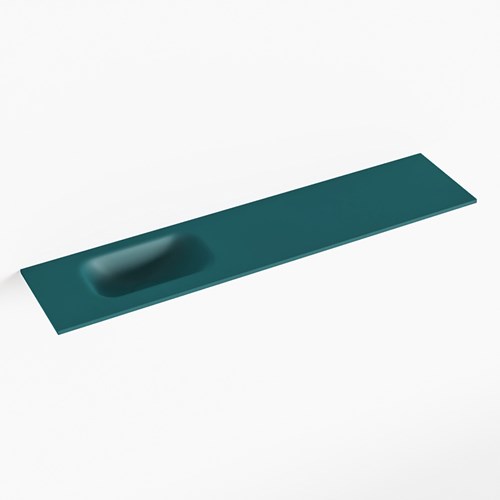 EDEN Smag solid surface inleg wastafel voor toiletmeubel 100cm. Positie wasbak links