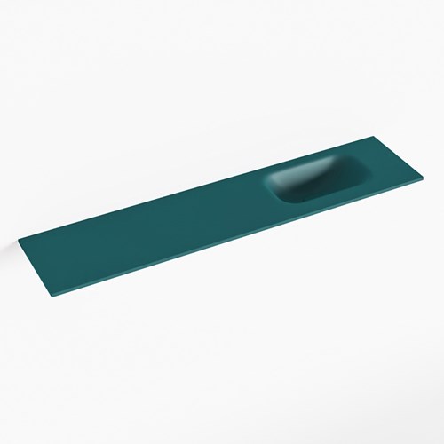 EDEN Smag solid surface inleg wastafel voor toiletmeubel 100cm. Positie wasbak rechts