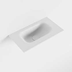 EDEN Talc Lavabo incasso solid surface 40cm. Posizione lavabo Centro.