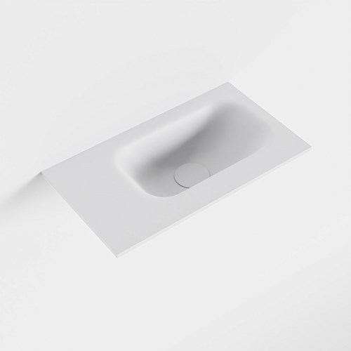 EDEN Talc Lavabo encastrado solid surface 41cm. Posición del fregadero Derecho.