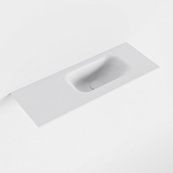 EDEN Talc Lavabo encastrado solid surface 60cm. Posición del fregadero Derecho.