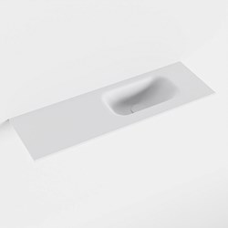 EDEN Talc Lavabo encastrado solid surface 70cm. Posición del fregadero Derecho.