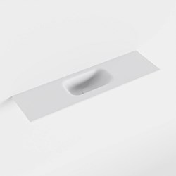 EDEN Talc Lavabo incasso solid surface 80cm. Posizione lavabo Centro.