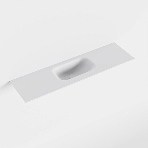 EDEN Talc solid surface inleg wastafel voor badmeubel 81cm. Positie wasbak midden