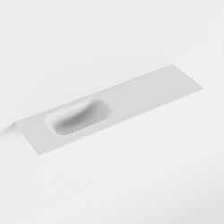 EDEN Talc Lavabo encastrado solid surface 80cm. Posición del fregadero Izquierda.