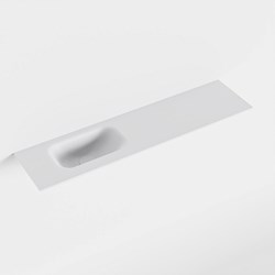 EDEN Talc Lavabo encastrado solid surface 90cm. Posición del fregadero Izquierda.