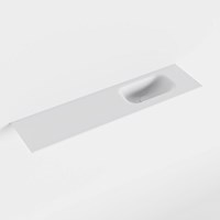 EDEN Talc solid surface inleg wastafel voor badmeubel 91cm. Positie wasbak rechts