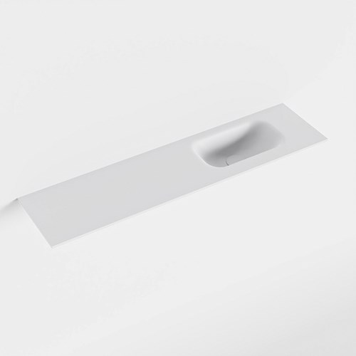 EDEN Talc solid surface inleg wastafel voor badmeubel 91cm. Positie wasbak rechts