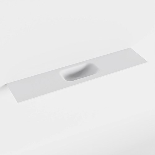 EDEN Talc solid surface inleg wastafel voor toiletmeubel 100cm. Positie wasbak midden