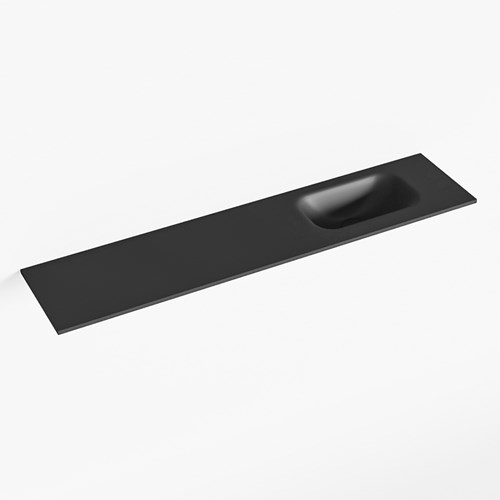 EDEN Urban solid surface inleg wastafel voor toiletmeubel 100cm. Positie wasbak rechts