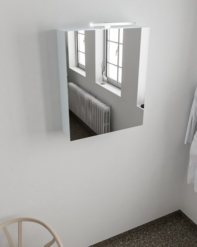 CUBB spiegelkast 50x70x16cm kleur clay met 1 deur.