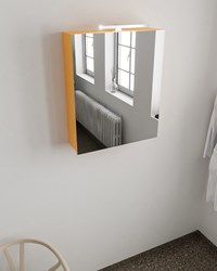 CUBB spiegelkast 50x70x16cm kleur ocher met 1 deur.