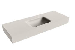 MONDIAZ GRUNNE VRIJHANGENDE SOLID SURFACE WASTAFEL