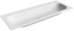 BIG Large Talc Lavabo encastré solid surface 121cm. Position lavabo Centrée.