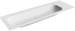 BIG Large Talc Lavabo encastré solid surface 140cm. Position lavabo Gauche.