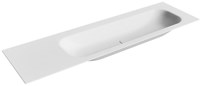 BIG Large Talc Lavabo encastré solid surface 160cm. Position lavabo Droite.