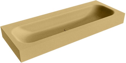 BIG LARGE Oro vrijhangende wastafel 121cm. Positie wasbak Midden rand 12cm. 