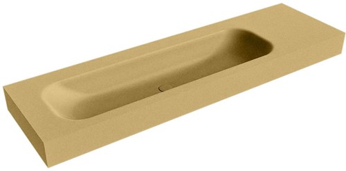 BIG LARGE Oro vrijhangende wastafel 161cm. Positie wasbak Links rand 12cm. 
