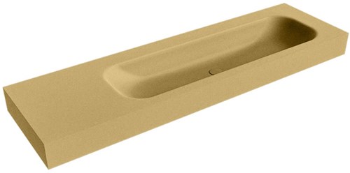 BIG LARGE Oro vrijhangende wastafel 160cm. Positie wasbak Rechts rand 12cm. 