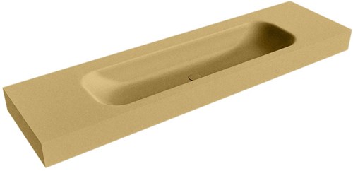 BIG LARGE Oro vrijhangende wastafel 170cm. Positie wasbak Midden rand 12cm. 