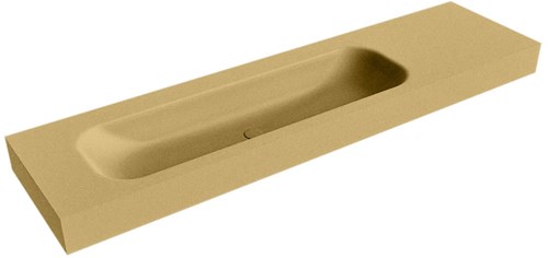 BIG LARGE Oro vrijhangende wastafel 180cm. Positie wasbak Links rand 12cm. 