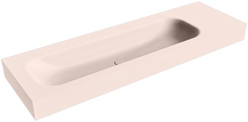 BIG LARGE Rosee vrijhangende wastafel 150cm. Positie wasbak Links rand 12cm. 