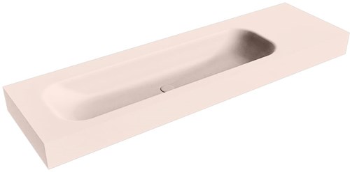 BIG LARGE Rosee vrijhangende wastafel 160cm. Positie wasbak Links rand 12cm. 