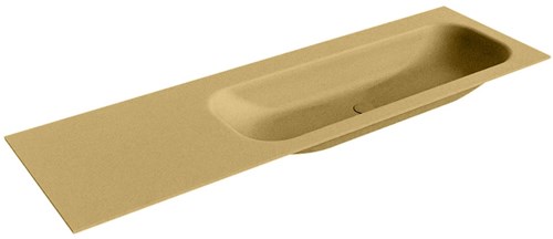 BIG MEDIUM Oro solid surface inbouw wastafel 150cm. Positie wasbak Rechts. 