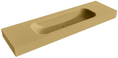 BIG MEDIUM Oro vrijhangende wastafel 160cm. Positie wasbak Midden rand 12cm. 