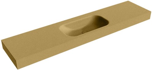 BIG SMALL Oro vrijhangende wastafel 200cm. Positie wasbak Midden rand 12cm. 