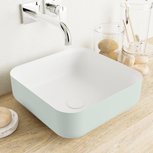BINX Countertop Basin solid surface 36cm color Greey / Talc.