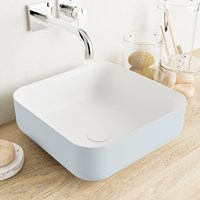 BINX Lavabos sobre encimera solid surface 36cm color Clay / Talc.