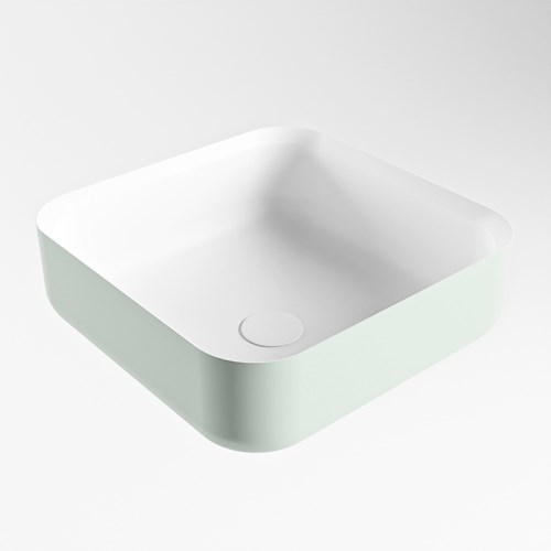 BINX Countertop Basin solid surface 36cm color Greey / Talc.-2