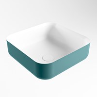 BINX Vasque à poser solid surface 36cm couleur Smag / Talc.-2