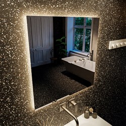 MONDIAZ BRIGHT Spiegel 70x60cm Rechteck mit LED-Beleuchtung.