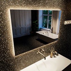 MONDIAZ BRIGHT Spiegel 70x90cm Rechteck mit LED-Beleuchtung.