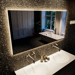 MONDIAZ BRIGHT specchio 70x120cm Rettangolo con illuminazione LED.