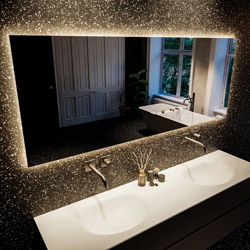 MONDIAZ BRIGHT spiegel 70x160cm Rechthoek met LED verlichting.