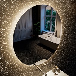 MONDIAZ BRIGHT Spiegel 80x80cm Rund mit LED-Beleuchtung.