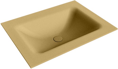 CLOUD Oro solid surface inbouw wastafel 60cm. Positie wasbak Midden. 