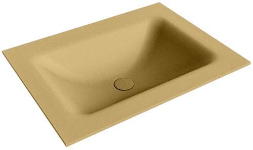 CLOUD Oro solid surface inbouw wastafel 61cm. Positie wasbak Midden. 