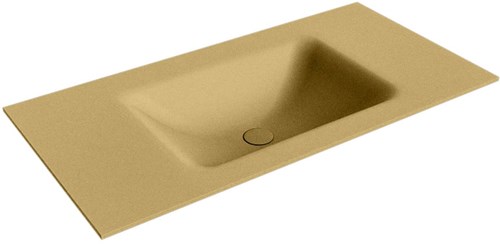 CLOUD Oro solid surface inbouw wastafel 90cm. Positie wasbak Midden. 